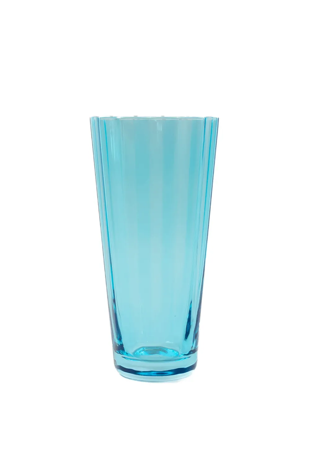 Estelle Colored Glass Glassware|Estelle Colored Sunday High Balls, Set of 6 in Ocean Blue