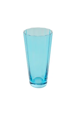 Estelle Colored Glass Glassware|Estelle Colored Sunday High Balls, Set of 6 in Ocean Blue