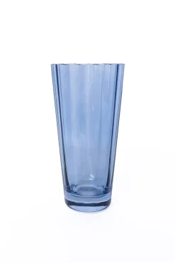 Estelle Colored Glass Glassware|Estelle Colored Sunday High Balls, Set of 2 in Cobalt Blue