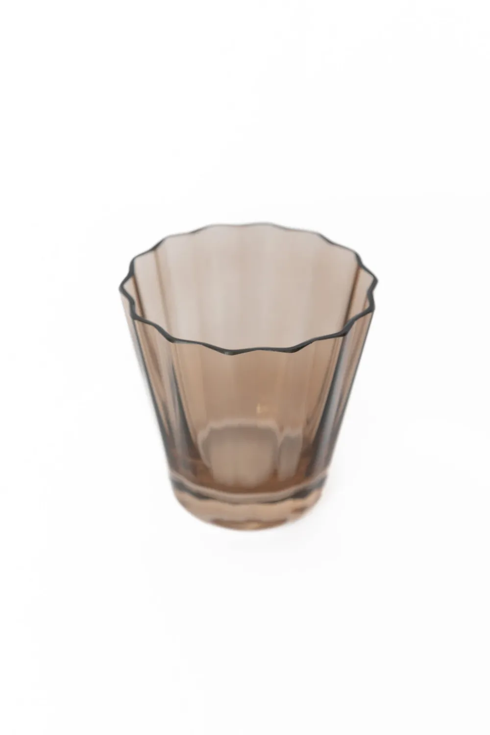 Estelle Colored Glass Glassware|Estelle Colored Sunday Low Balls, Set of 6 in Amber Smoke