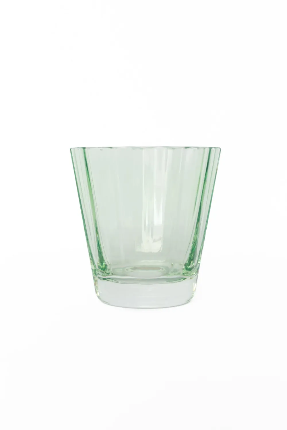 Estelle Colored Glass Glassware|Estelle Colored Sunday Low Balls, Set of 2 in Mint Green