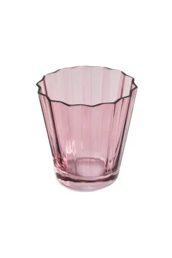 Estelle Colored Glass Glassware|Estelle Colored Sunday Low Balls, Set of 6 in Rose