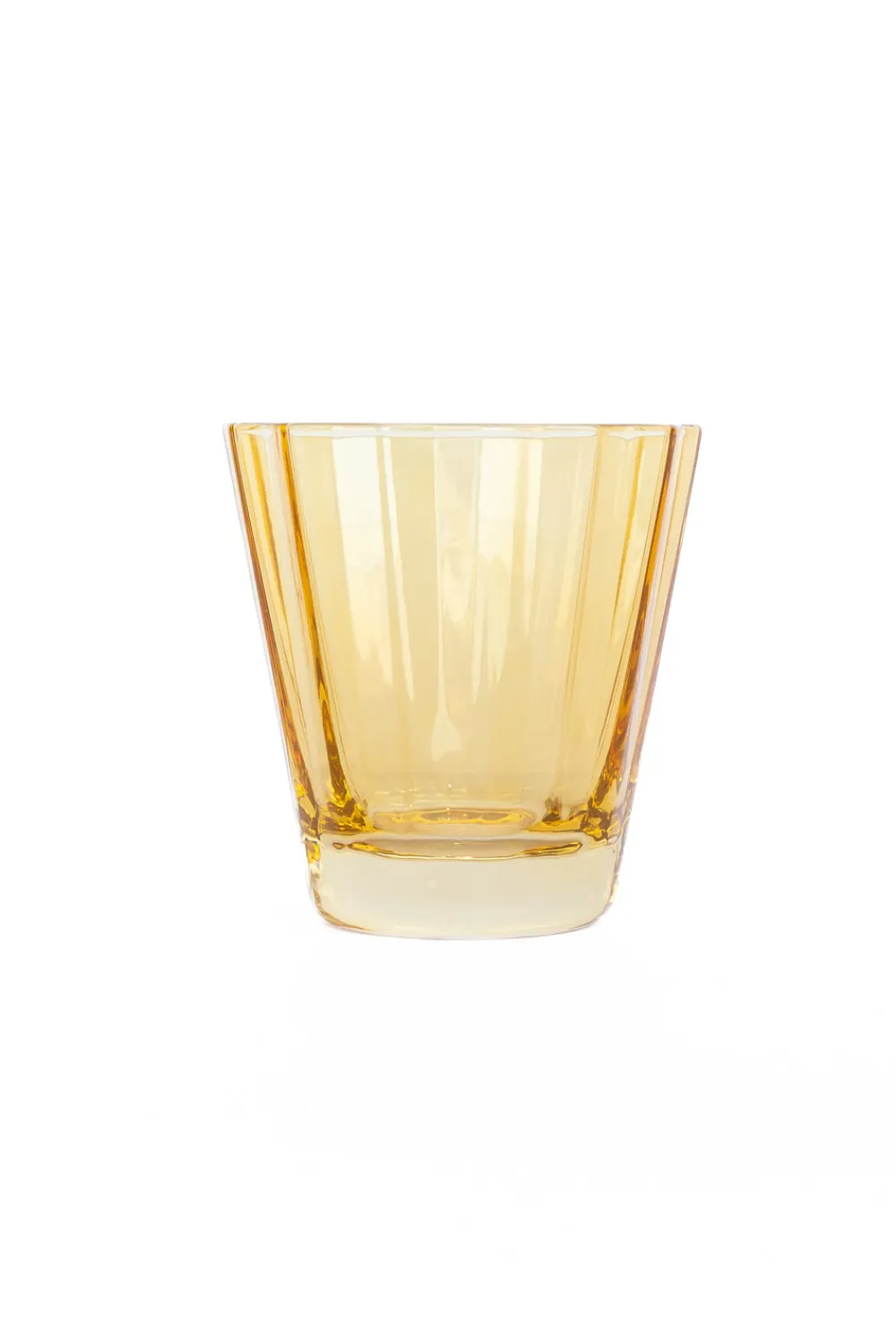 Estelle Colored Glass Glassware|Estelle Colored Sunday Low Balls, Set of 2 in Yellow