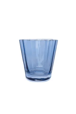 Estelle Colored Glass Glassware|Estelle Colored Sunday Low Balls, Set of 6 in Cobalt Blue