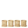 AERIN Place Settings & Linens|Eva Raffia Napkin Rings, Set of 4