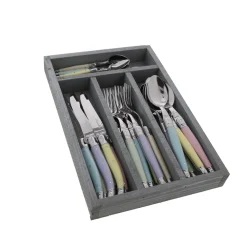 Jean Dubost Laguiole Flatware|Everyday Flatware Set, Set of 24