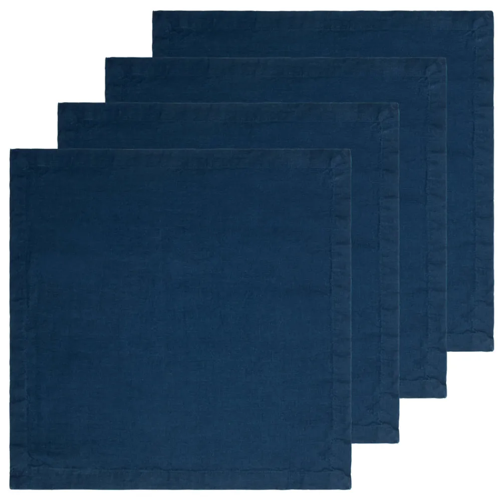 Caravan Place Settings & Linens|Everyday Napkin in Navy, Set of 4