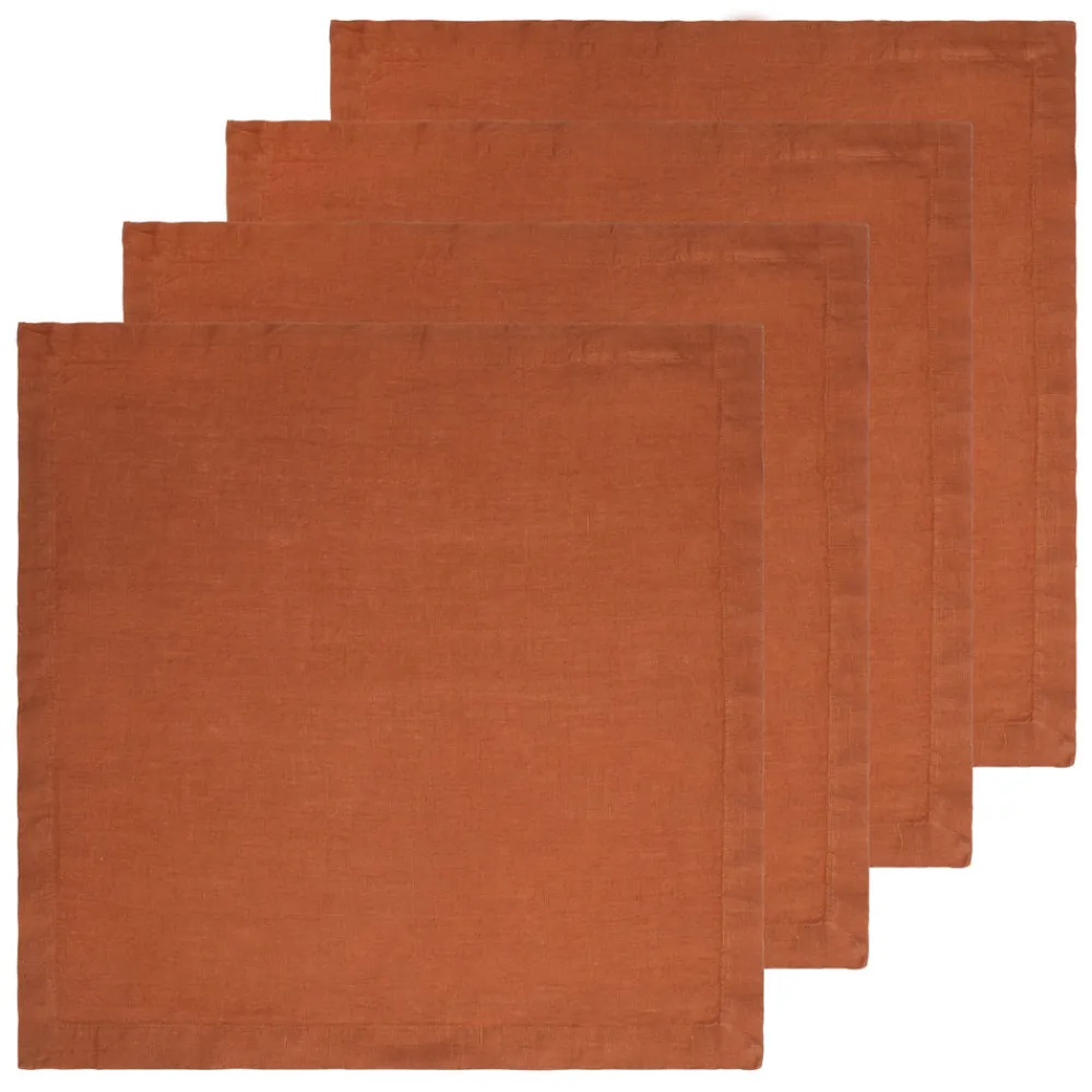 Caravan Place Settings & Linens|Everyday Napkin in Paprika, Set of 4