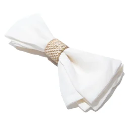 Caravan Place Settings & Linens|Everyday White Wash Napkin Ring, Set of 4