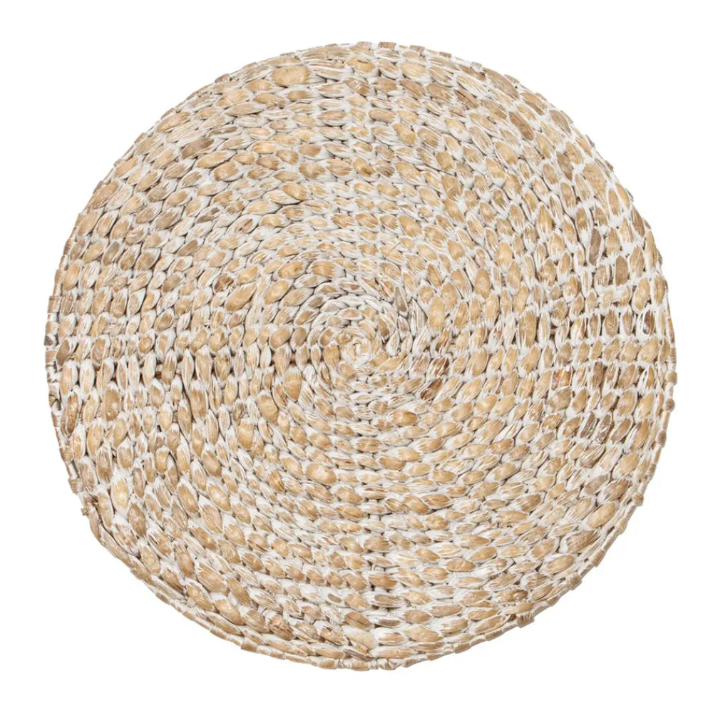 Caravan Place Settings & Linens|Everyday White Wash Round Placemat, Set of 4