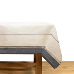 Caravan Place Settings & Linens|Eze 60x90 Tablecloth in Ivory & Blue