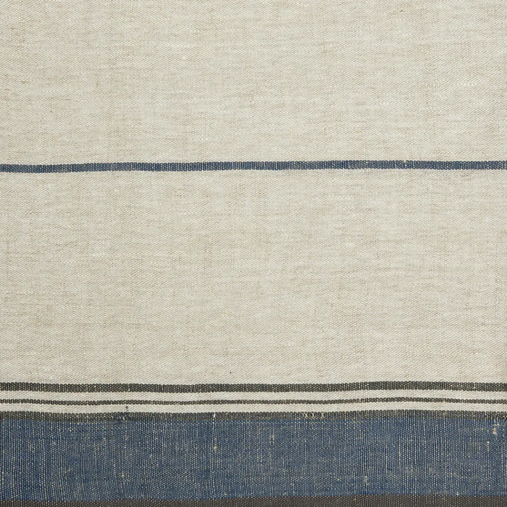 Caravan Place Settings & Linens|Eze 60x60 Tablecloth in Ivory & Blue