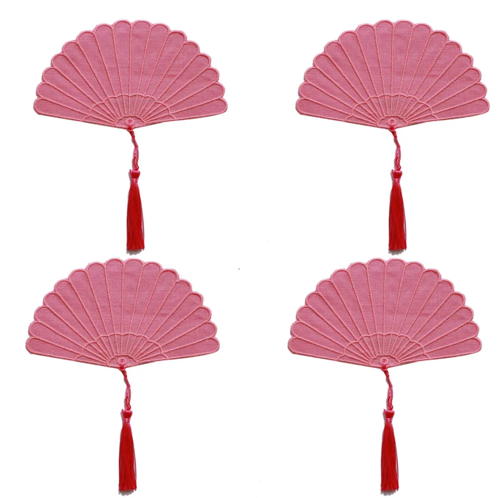 Chefanie Place Settings & Linens|Fan Cocktail Napkins, Set of 4