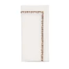 Kim Seybert Place Settings & Linens|Filament Napkin in White & Brown, Set of 4