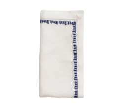 Kim Seybert Place Settings & Linens|Filament Napkin in White & Navy, Set of 4