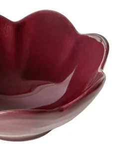 Cabana Dinnerware|Fiore Bowl in Burgundy