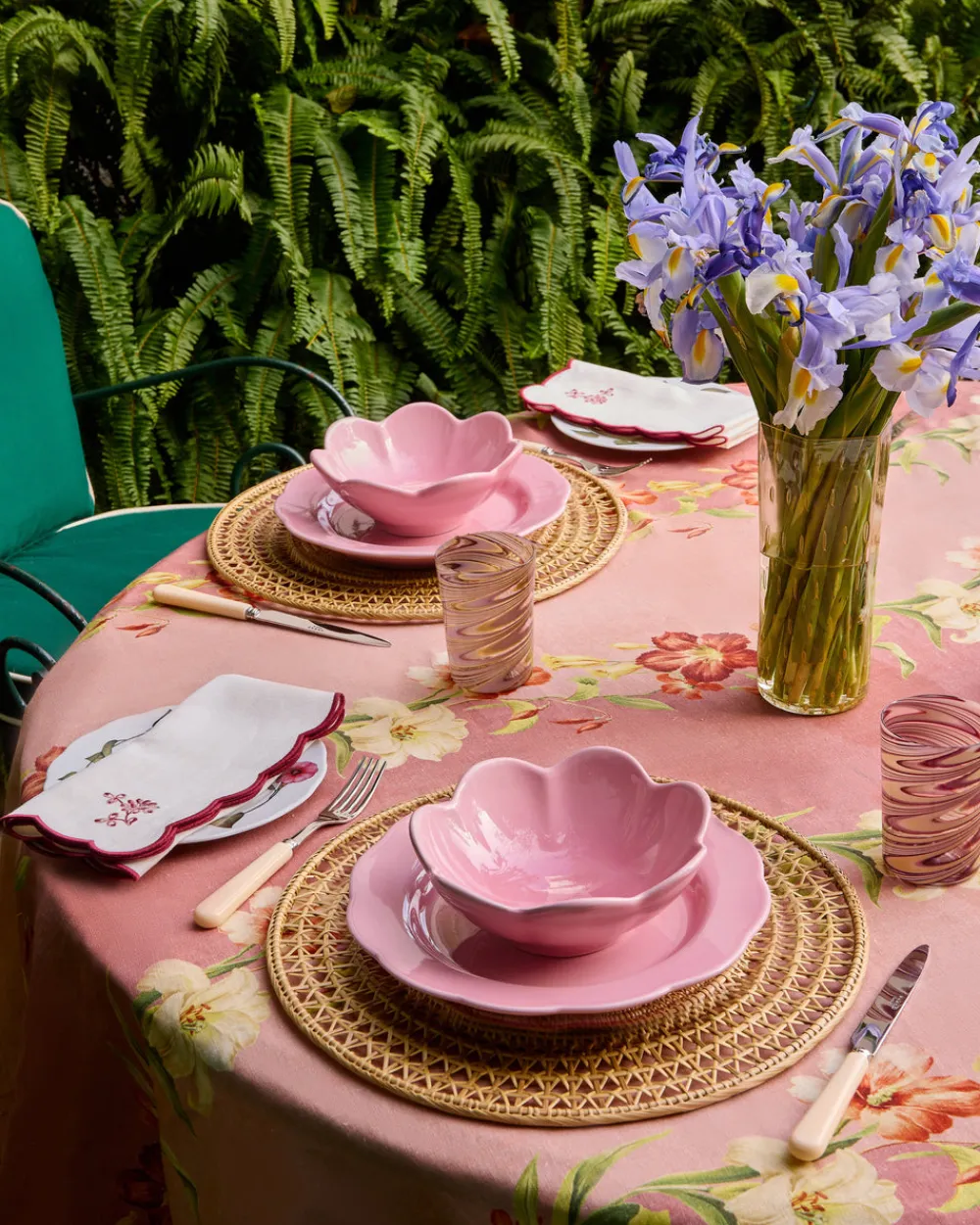 Cabana Dinnerware|Fiore Dessert Plate in Pink