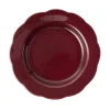 Cabana Dinnerware|Fiore Dinner Plate in Burgundy