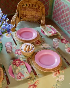Cabana Dinnerware|Fiore Dinner Plate in Pink