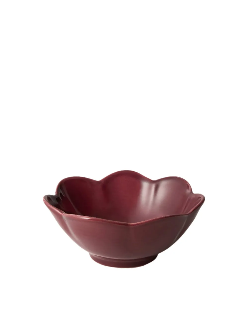 Cabana Dinnerware|Fiore Ice Cream Bowl in Burgundy