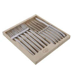 Jean Dubost Laguiole Flatware|Flatware Set, Set of 12
