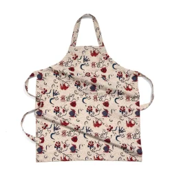 Couleur Nature Place Settings & Linens|Fleur Des Indes Apron in Blue & Red