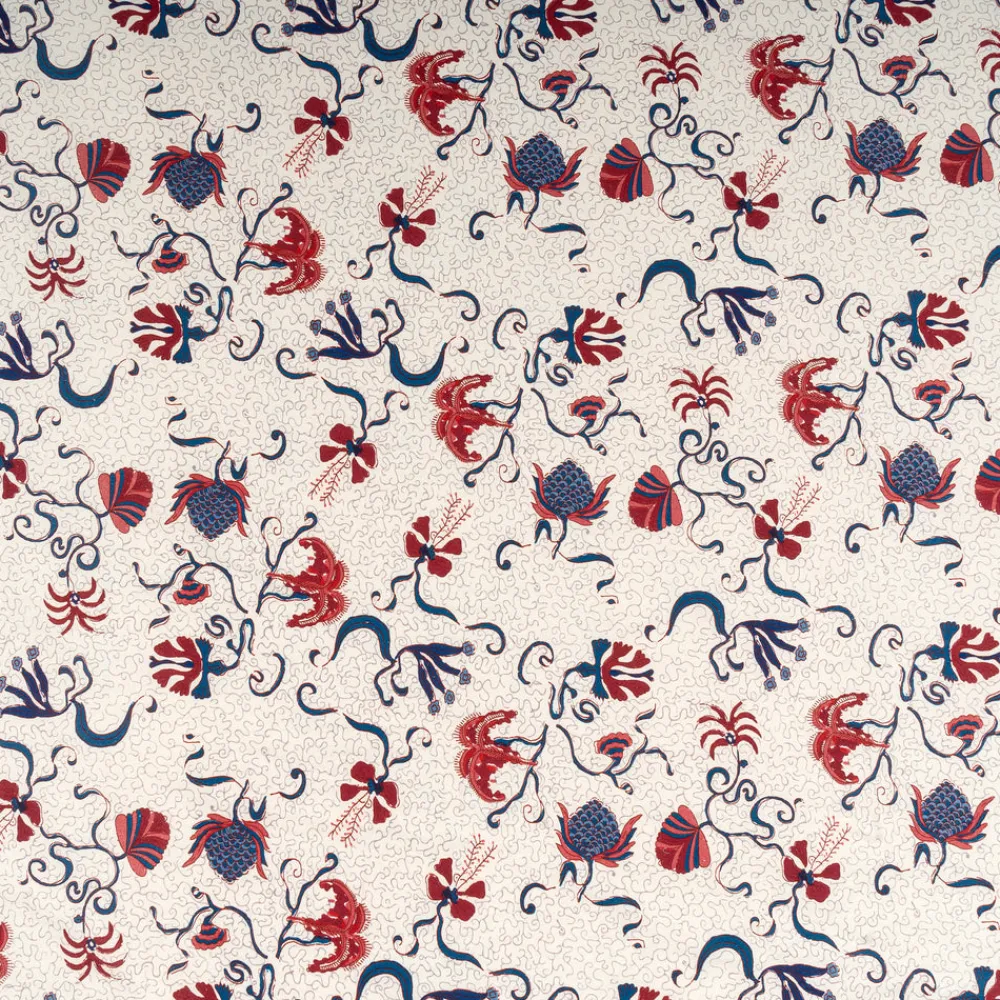 Couleur Nature Place Settings & Linens|Fleur Des Indes Tablecloth in Blue & Red
