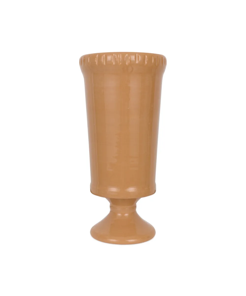 Rebecca Udall Glassware|Flora Ceramic Urn Vase in Terracotta