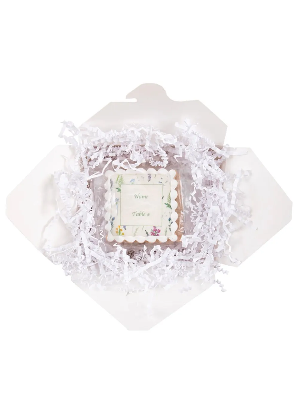 Empire Cake Monogram|Pantry|Floral Multicolor Name Plate Sugar Cookies, Set of 12