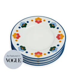 Misette Dinnerware|Floral Salad Plates, Set of 4