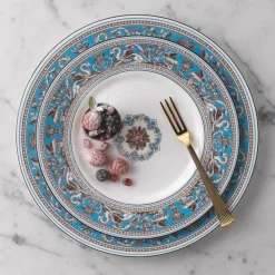 Wedgwood Dinnerware|Florentine Turquoise Accent Salad Plate 9
