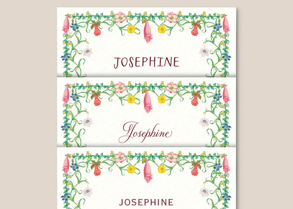 Casa Felix Place Settings & Linens|Floretta Place Cards