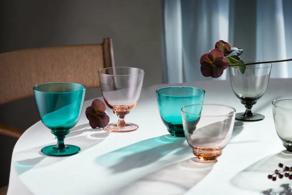 Holmegaard Glassware|Flow Tumbler in Champagne
