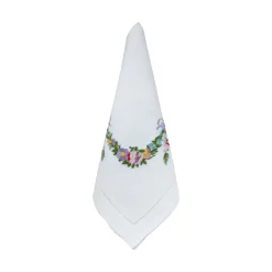 Chefanie Place Settings & Linens|Flower Garland Dinner Napkins, Set of 4