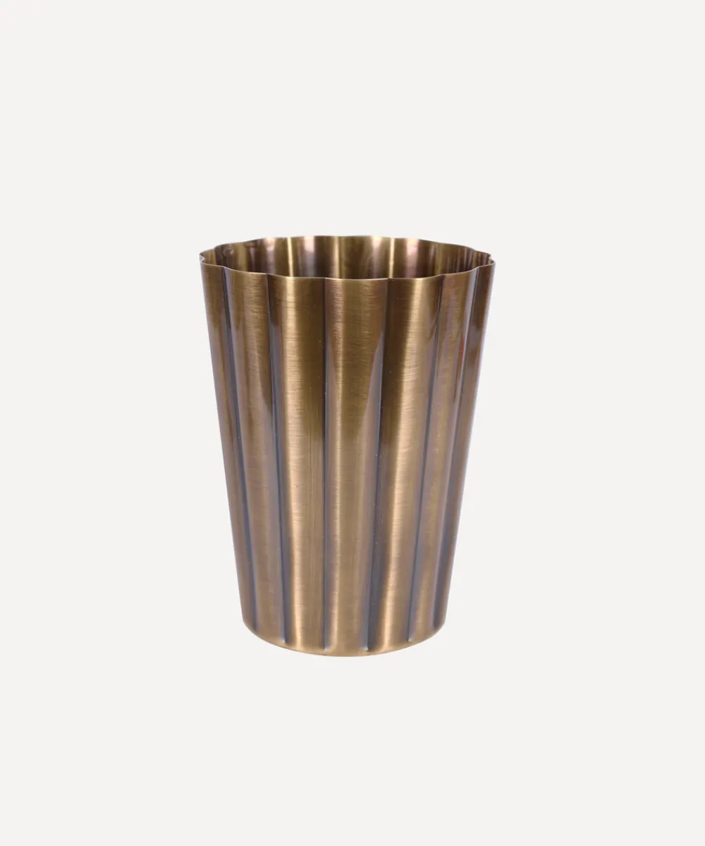 Rebecca Udall Glassware|Fluted Julep Cup in Brass