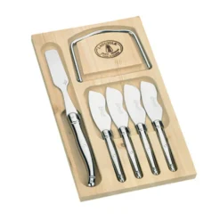 Jean Dubost Laguiole Flatware|Foie Gras Set in Stainless Steel, Set of 6