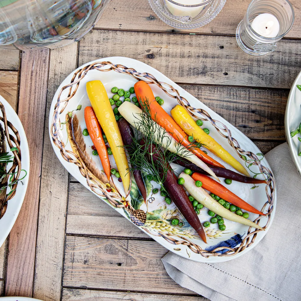 Juliska Dinnerware|Forest Walk 13.5" Hostess Tray in Café Au Lait