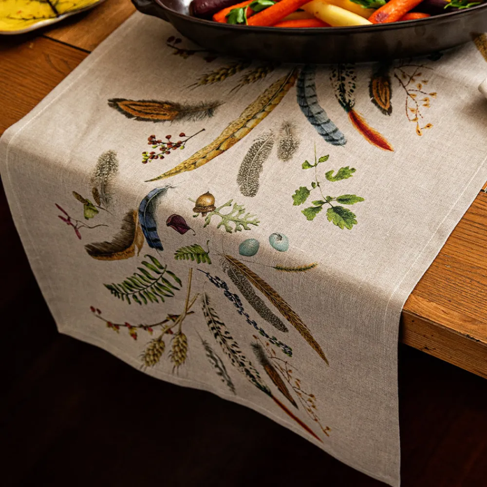 Juliska Place Settings & Linens|Forest Walk 18" x 90" Table Runner in Café Au Lait