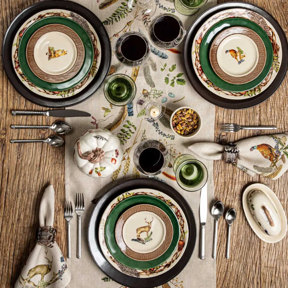 Juliska Place Settings & Linens|Forest Walk 18" x 90" Table Runner in Café Au Lait