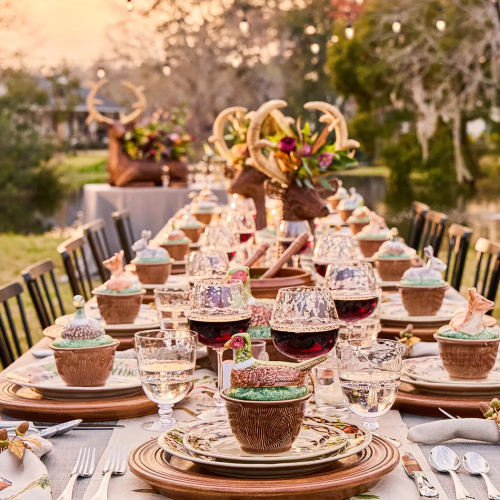 Juliska Place Settings & Linens|Forest Walk Acorn Napkin Ring in Multi, Set of 4