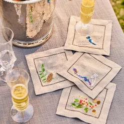 Juliska Place Settings & Linens|Forest Walk Cocktail Napkin Assorted in Multi, Set of 4
