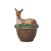 Juliska Dinnerware|Forest Walk Deer Bowl with Lid in Multi
