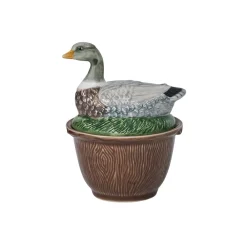 Juliska Dinnerware|Forest Walk Duck Bowl with Lid in Multi