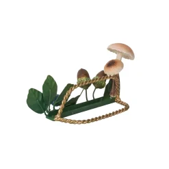 Juliska Place Settings & Linens|Forest Walk Mushroom & Acorn Place Card Holder in Multi, Set of 4