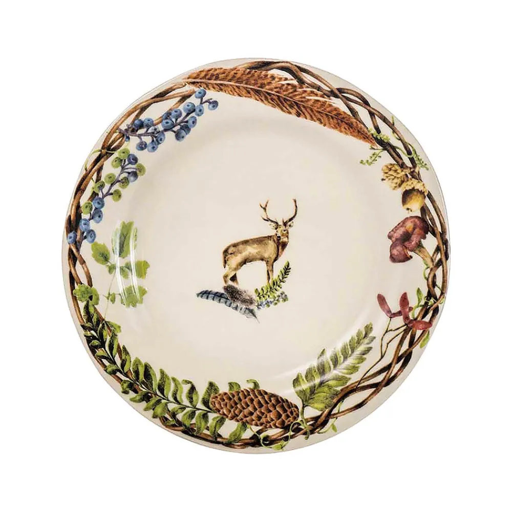 Juliska Dinnerware|Forest Walk Stag Dessert/Salad Plate