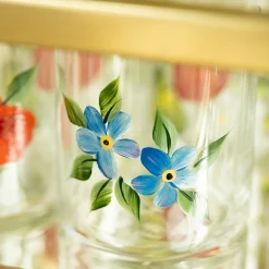 Petra Palumbo Glassware|Forget Me Not Crystal Tumbler