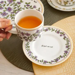 Twig NY Dinnerware|Forget Me Not Cup and Saucer