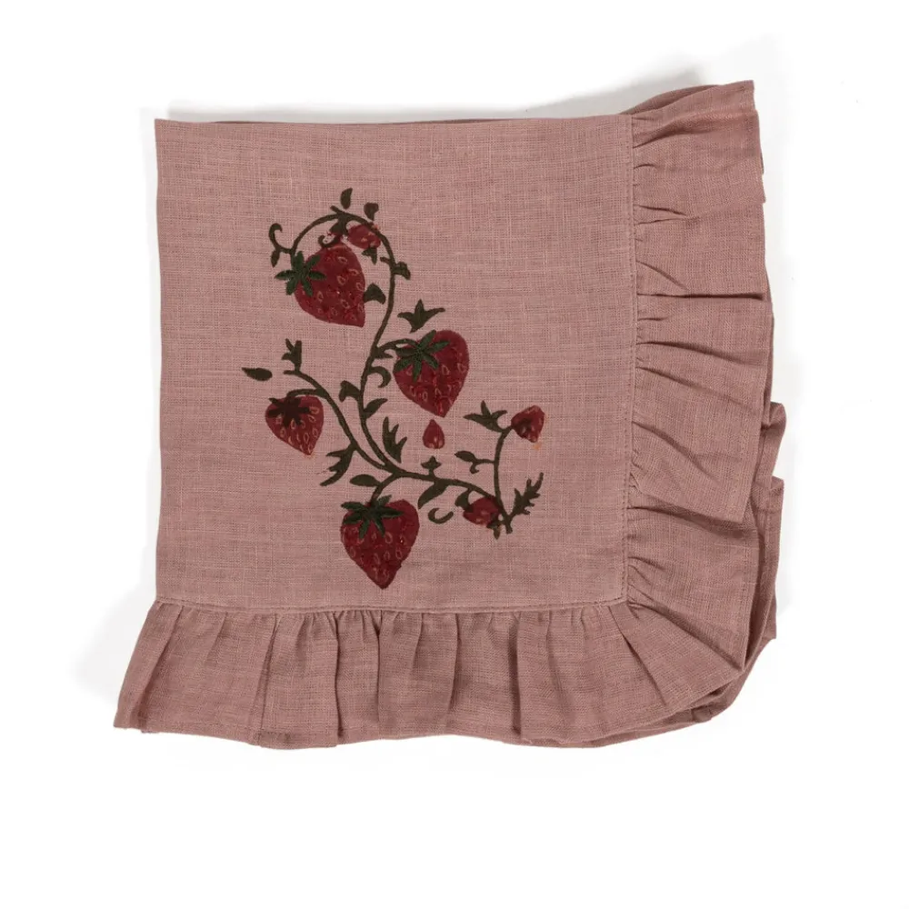 Sharland England Place Settings & Linens|Fraises Des Bois Napkins, Set Of 4