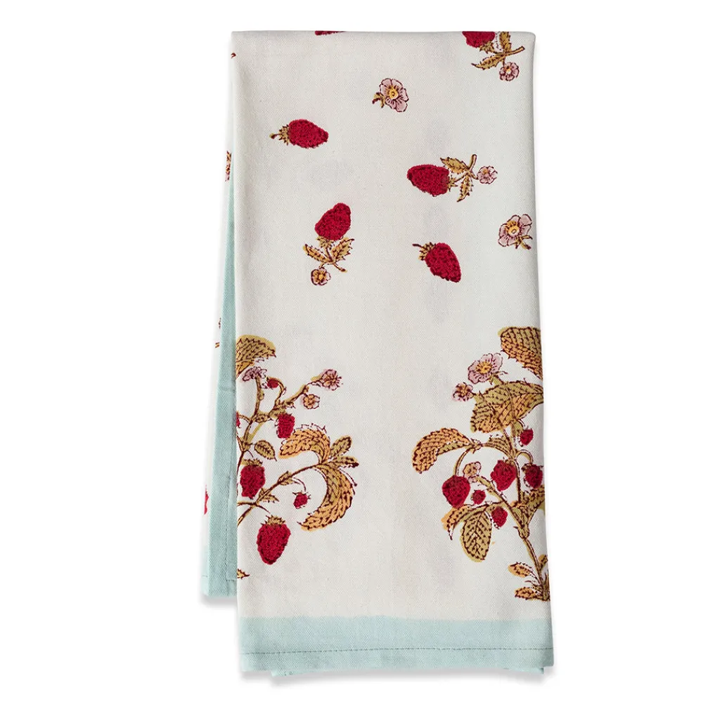 Couleur Nature Place Settings & Linens|Fraises des Bois Tea Towels, Set of 3
