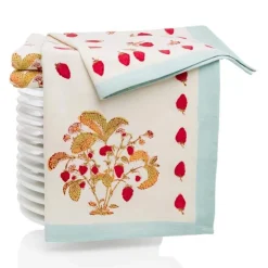 Couleur Nature Place Settings & Linens|Fraises des Bois Tea Towels, Set of 3